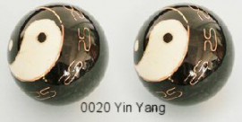 Therapy ball 40mm - Yin Yang #0020 Black - 2 ball set