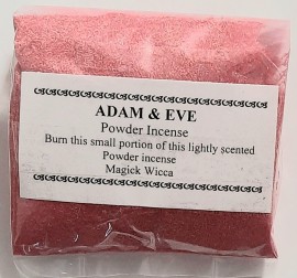 Magick Wicca Incense Powder ADAM & EVE