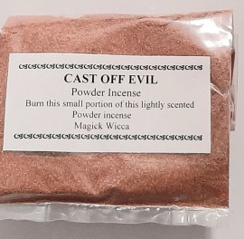 Magick Wicca  Incense Powder CAST OFF EVIL 