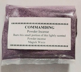 Magock Wicca Incense Powder COMMANDING