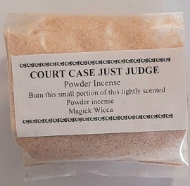 Magick Wicca Incense Powder COURT CASE JUST JUDGE