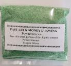 Magick Wicca Incense Powder Fast Luck Money Drawing