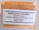 Magick Wicca Incense Powder Keep Away Enemies