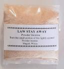 Magic Wicca Incense Powder Law Stay Away