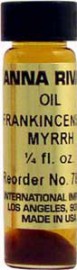 FRANKINCENSE and MYRRH Anna Riva Oil qtr oz