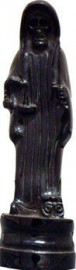 Holy Death-Santisima Muerte Statue 3" Tall Resin Finish/Black