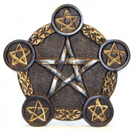 Pentagram 5 Tealight Candle Holder