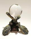 Clear Crystal Ball with Broomstick Stand