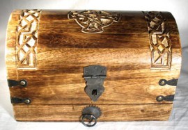 Celtic Cross Treasure Chest