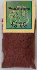Come To Me Powder Incense 1618 gold