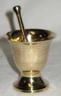 Mortar/Pestle Brass small