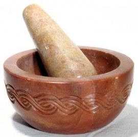 Celtic Soapstone Mortar & Pestle Set