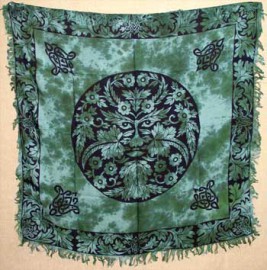 Greenman Altar/Tarot Cloth