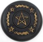5 Pentagram Altar Tile wood