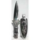 Engraved Silver Boot athame