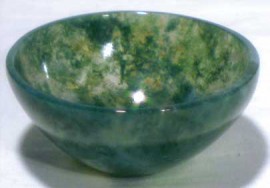 Small Moss Agate Devotional Bowl