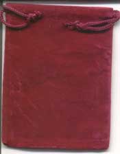 Burgundy Velveteen Bag  (3