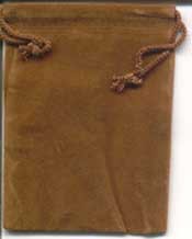 Brown Velveteen Bag  (3