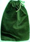 Large Green Velveteen Bag (5