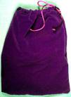 Large Purple Velveteen Bag (5